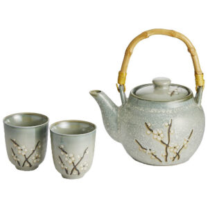 Set pua, porcelana tetera + 2 vasos