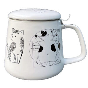 Taza artist, porcelana 0,40 l. filtro y tapa