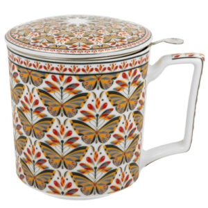 Taza papilio, porcelana 0,40 l. filtro y tapa