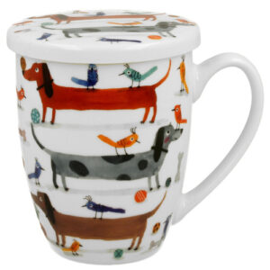 Taza long, porcelana 0,35 l. filtro y tapa