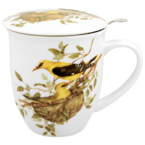 Taza oriole, porcelana 0,40 l. filtro y tapa