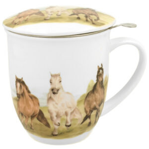 Taza gallop, porcelana 0,40 l. filtro y tapa