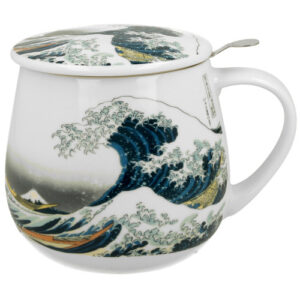 Taza wave, porcelana 0,40 l. filtro y tapa
