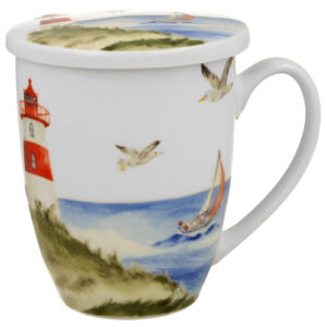 Taza lighthouse, porcelana 0,35 l. filtro y tapa