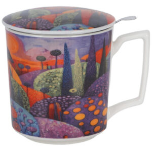 Taza modern-hills, porcelana 0,40 l. filtro y tapa
