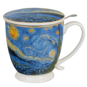Taza starry 2, porcelana 0,50 l. filtro y tapa