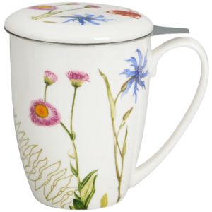 Taza nature, porcelana 0,40 l. filtro y tapa