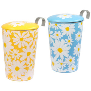 Taza daisy, porcelana 0,35 l. filtro tapa, 2 mod.