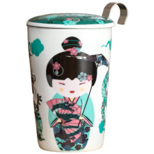 Taza geisha agua, porcelana 0,35 l. filtro y tapa