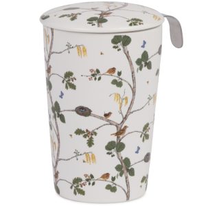 Taza merla, porcelana 0,35 l. filtro y tapa