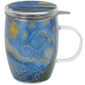Mug starry, cristal 0,40 l. filtro y tapa