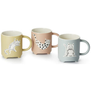 Taza soni, porcelana 0,45 l., 3 modelos