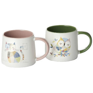 Taza pepita, porcelana 0,40 l., 2 modelos