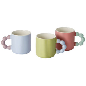 Taza joya, porcelana 0,30 l., 3 modelos