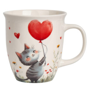 Caneca xl cat-balloon, porc. 0,65 l., caixa presente