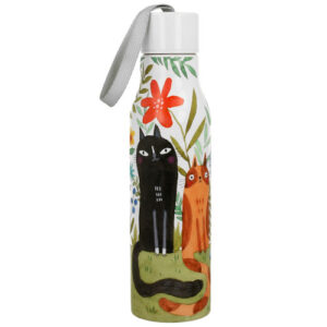 Botella felines, acero inoxidable 0,50 l.