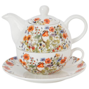 Set wild, porcelana tea for one