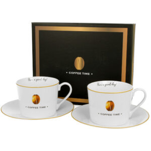 Set coffee, porcelana 2 tazas con plato 0,23 l.