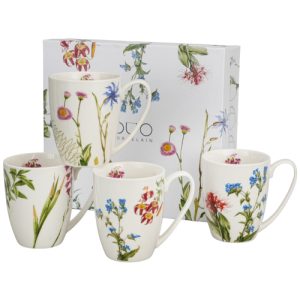 Set nature, porcelana 4 tazas 0,35 l.