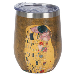 Vaso klimt kiss, acero inoxidable 0,33 l.