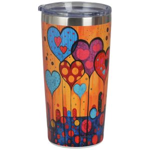 Tumbler modern-hearts, acero inoxidable 0,60 l.